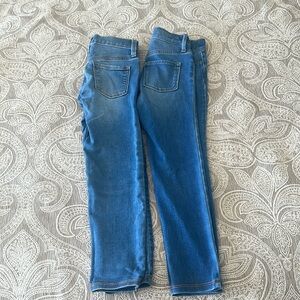 2 pairs of size 6 old navy jeans for girls